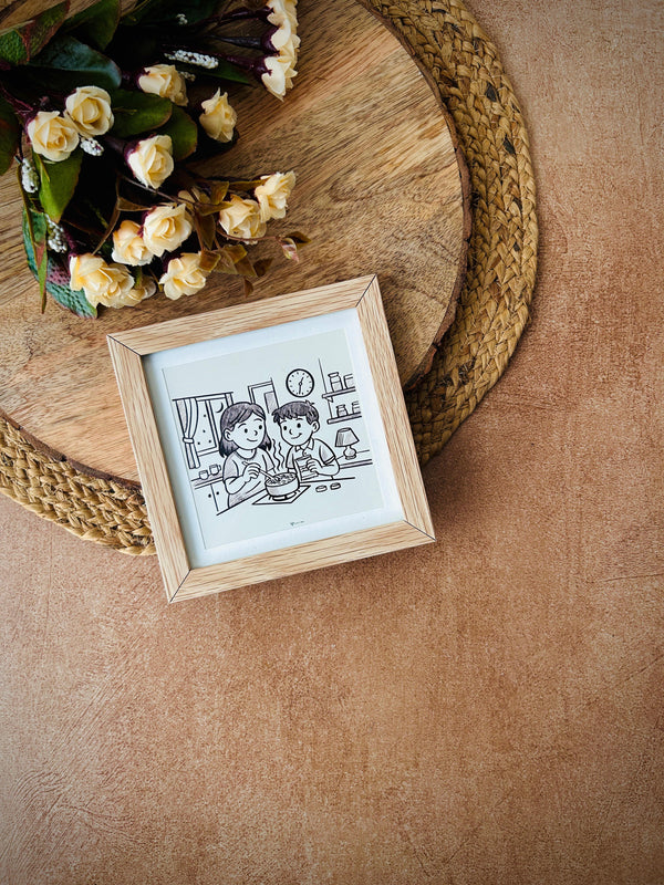 One where we made midnight Maggi | No caption Needed Wall Frame