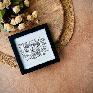 One where we made midnight Maggi | No caption Needed Wall Frame