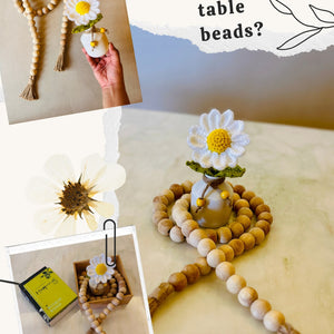 Beaded Garland | Handmade Wooden Table Beads