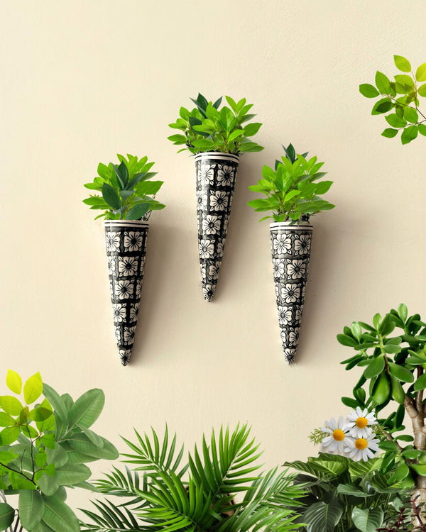 Set of 3 | Big Conical Planter | Grey Square | Buy 3 get 3 offer applicable | Use code 