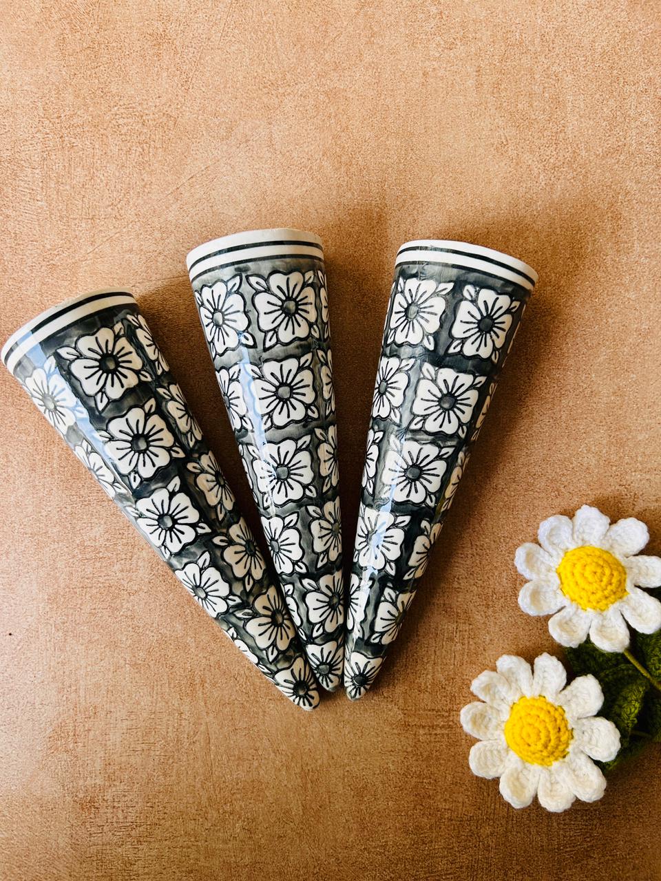 Set of 3 | Big Conical Planter | Grey Square | Buy 3 get 3 offer applicable | Use code 