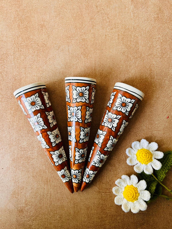 Set of 3 | Big Conical Planter  | Brown Square | Buy 3 get 3 offer applicable | Use code 