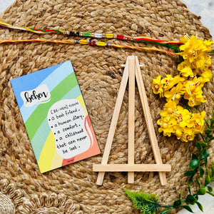 Behen [BE-HEN] | Table Top with wooden easel stand (Rakhi Special)