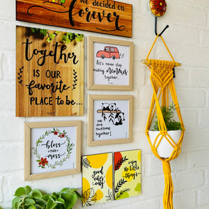 Together is our favorite place to be’ combo with plant hanger set | Wall Decor