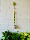 BLOSSOM | Ceramic Beaded Bell with Ceramic Hook - Yellow Flowers