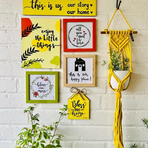Enjoy the little things - Yellow Edition Combo | Wall Decor