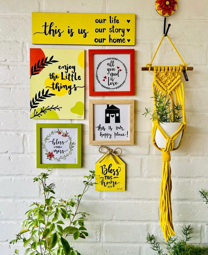 Enjoy the little things - Yellow Edition Combo | Wall Decor
