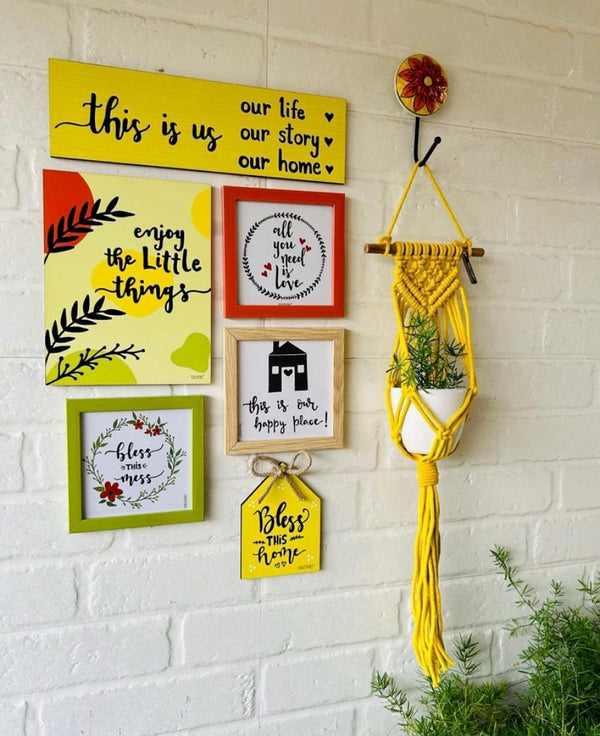 Enjoy the little things - Yellow Edition Combo | Wall Decor