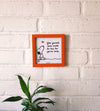 Give yourself some credit for how far you've come  | 5*5 inches glass top wall frame