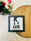 LIFE | 5*5 inches glass top wall frame