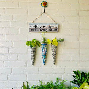 This is Us Conicals Wall Combo | Balcony/Garden Decor
