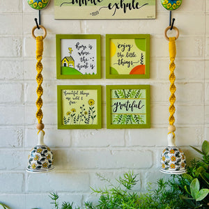 Green quoted combo | Wall Decor