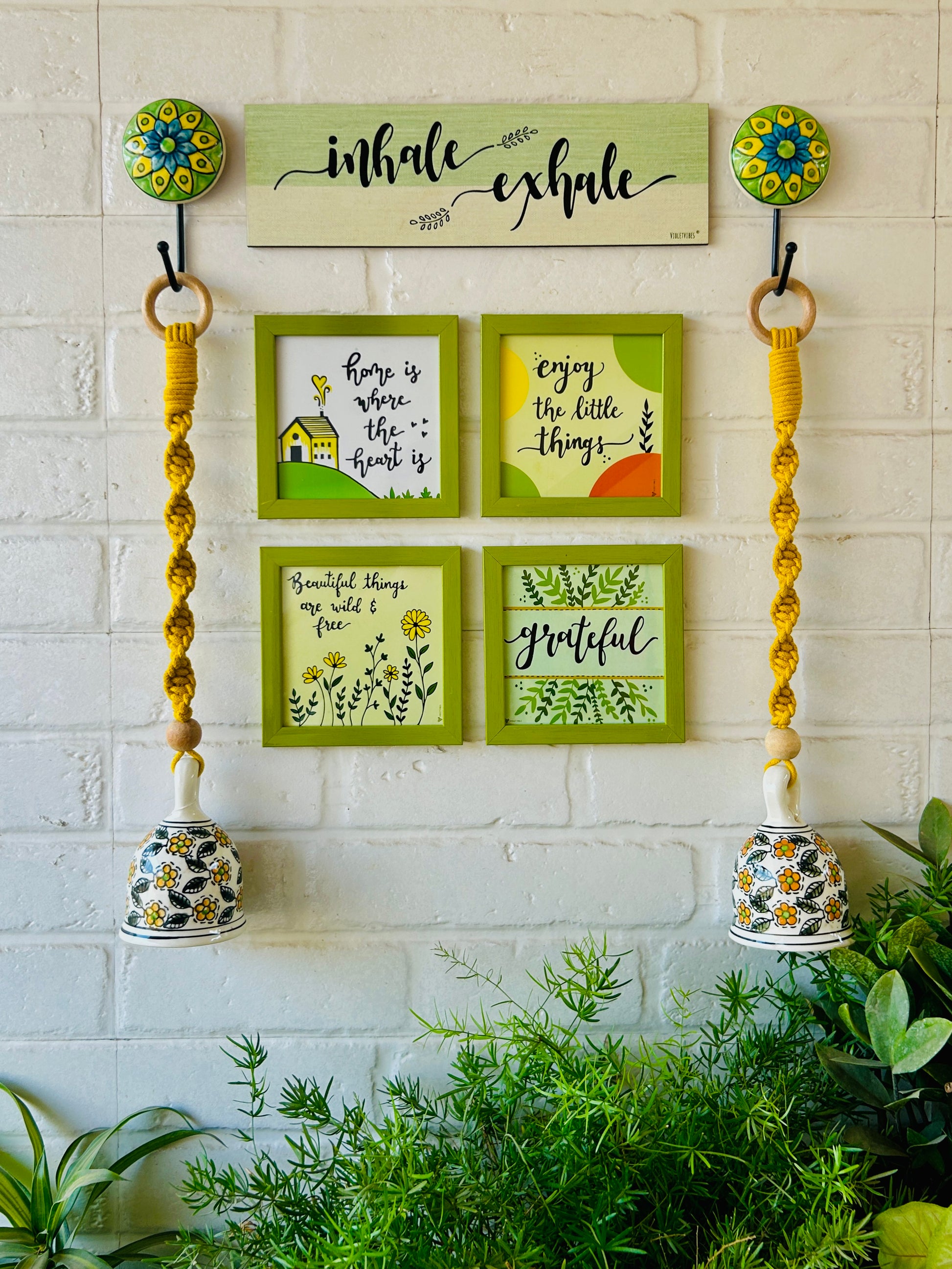 Green quoted combo | Wall Decor