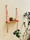 'FIX IT YOURSELF' MACRAME SHELF | FLAMINGO PINK