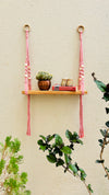 'FIX IT YOURSELF' MACRAME SHELF | FLAMINGO PINK