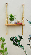 'FIX IT YOURSELF' MACRAME SHELF | WHEAT YELLOW