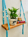 'FIX IT YOURSELF' MACRAME SHELF | OCEAN BLUE