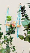 'FIX IT YOURSELF' MACRAME SHELF | OCEAN BLUE