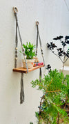 'FIX IT YOURSELF' MACRAME SHELF | CLOUD GRAY