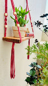 'FIX IT YOURSELF' MACRAME SHELF | CRIMSON PINK