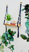 'FIX IT YOURSELF' MACRAME SHELF | INK BLUE