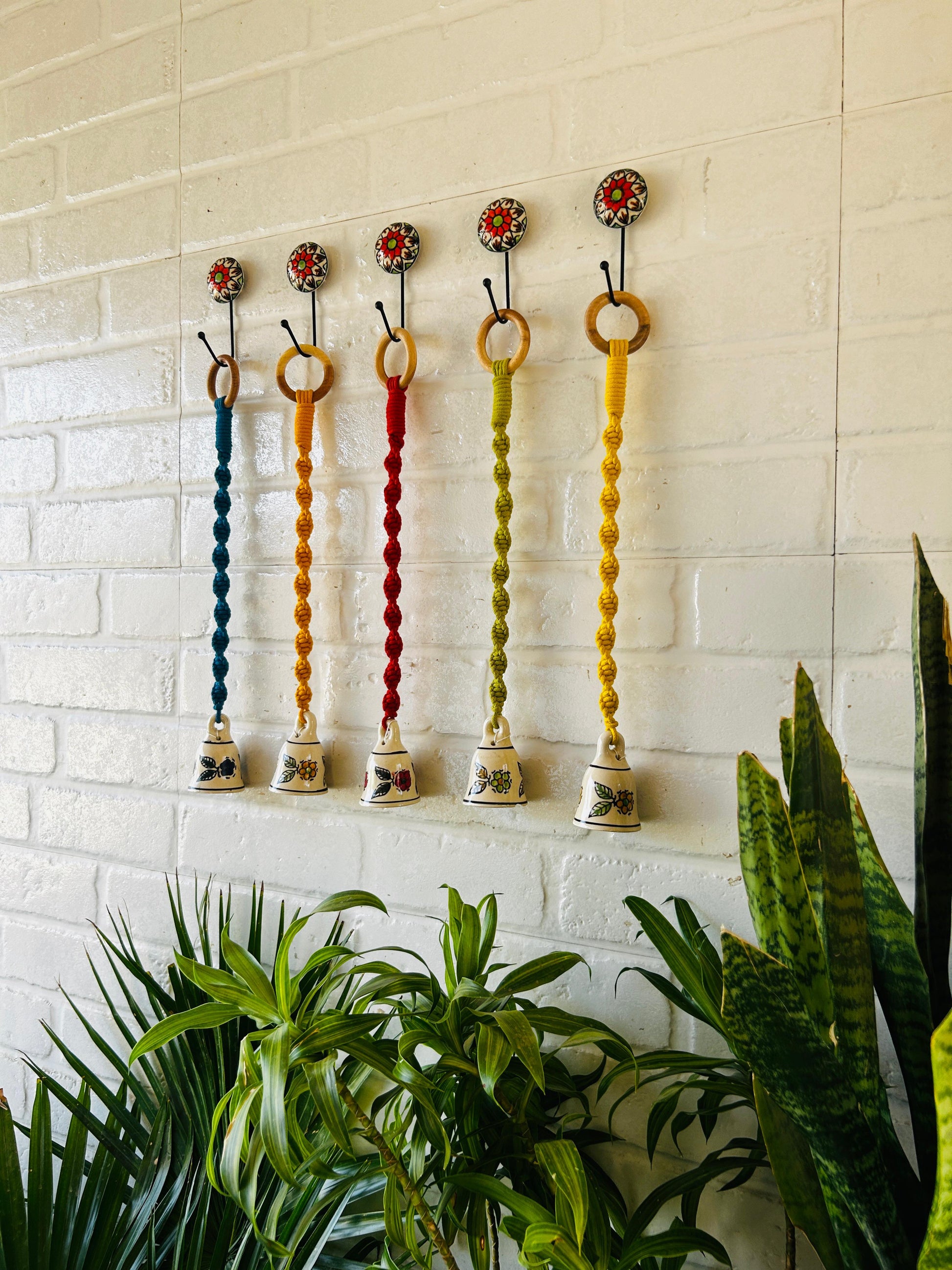 Miniature Macrame Floral Bells – Set of 5 | Buy 4 get 1 free