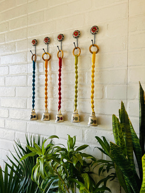 Miniature Macrame Floral Bells – Set of 5 | Buy 4 get 1 free