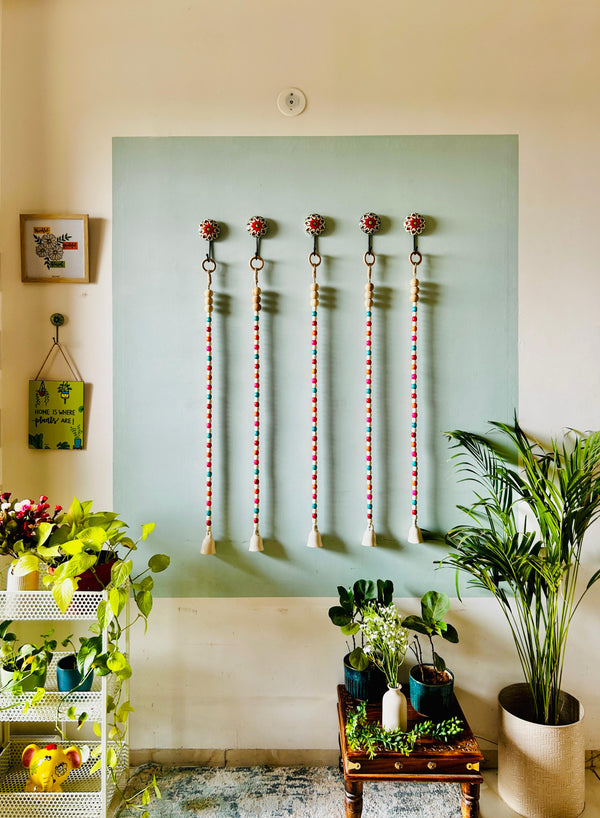 Backdrop Bells with small bells | Including Ceramic Hooks