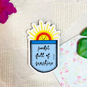 Pocket full of Sunshine | Shape Magnet
