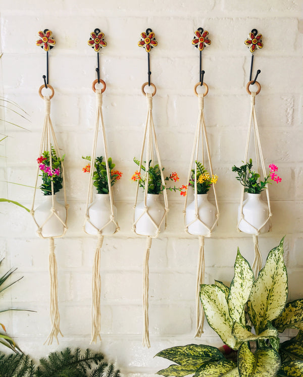 Mini basic macrame plant hangers