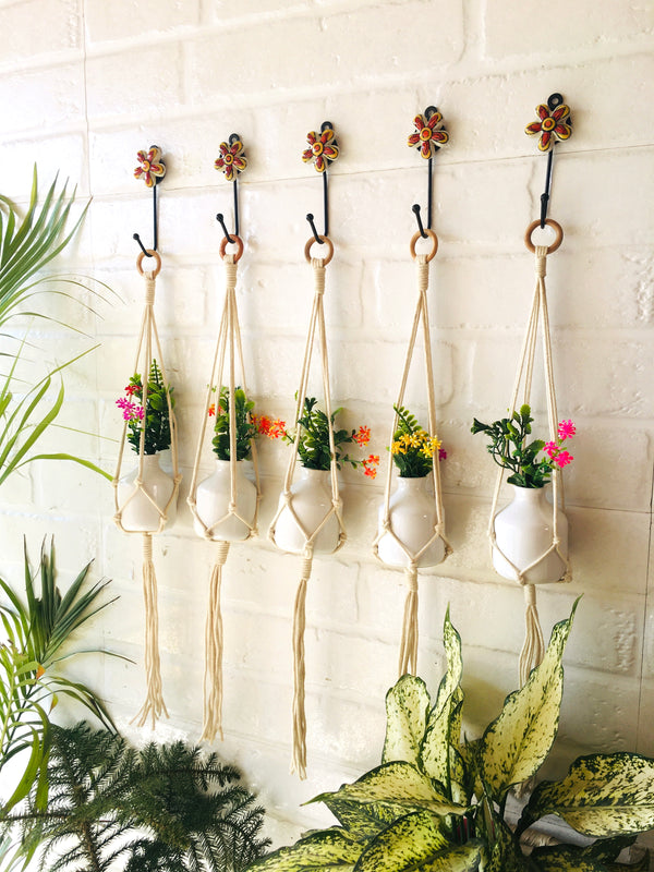 Mini basic macrame plant hangers