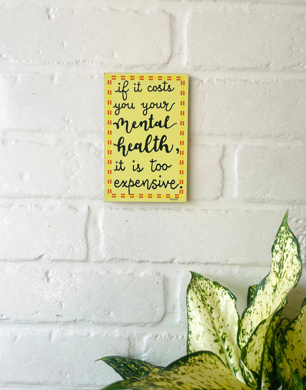 Mental health | 6 x 4 Inches Magnet/Stick-on