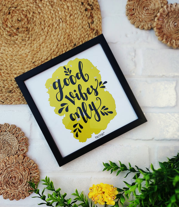 Good Vibes Only | Big Wall Frame