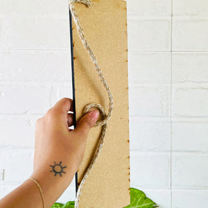 Life is either a daring adventures or nothing at all  | 13 x 4 inches rectangular plank