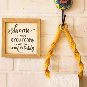 Combo with modern  macrame Touch | Restroom Decor
