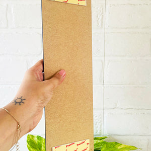 Keep your shoes and attitude outside  | 13 x 4 inches rectangular plank