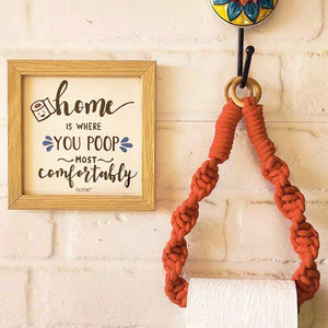 Combo with modern  macrame Touch | Restroom Decor