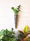 Big Conical Planter | Brown Leaves