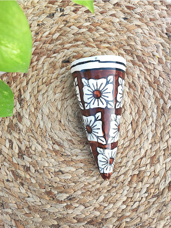 Mini Conical Planter | Brown Square | Buy 3 get 3 offer applicable | USE CODE 