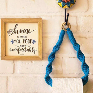 Combo with modern  macrame Touch | Restroom Decor