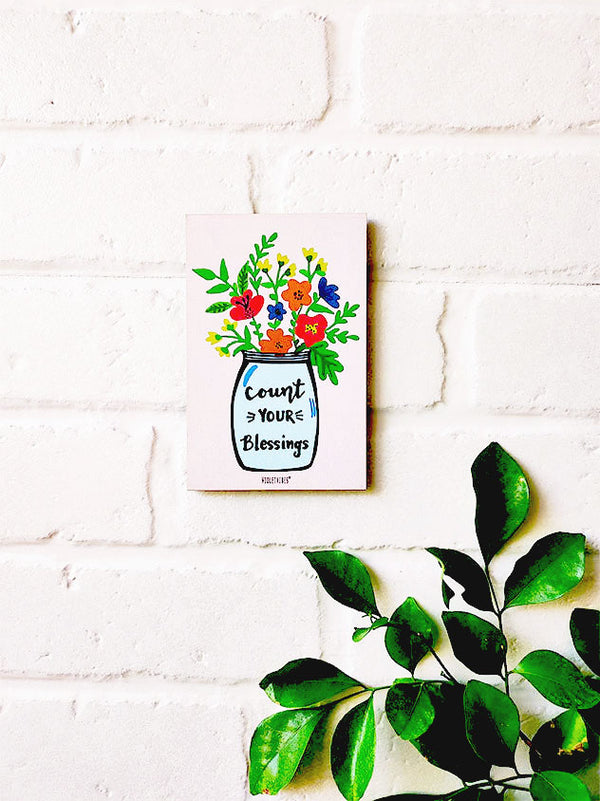 Count your blessings | 6x4 Inches Magnet/Stick-on