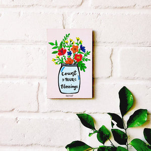 Count your blessings | 3.5 x 2.5 inches Magnet