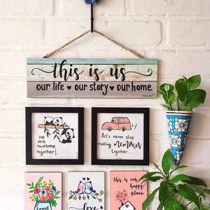 This Is Us Combo (with 2 glass frames) | Wall Decor