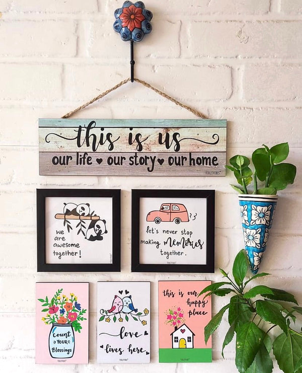 This Is Us Combo (with 2 glass frames) | Wall Decor
