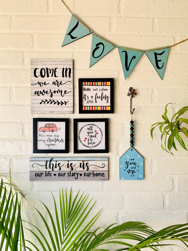 You and Me LOVE combo | Wall Decor
