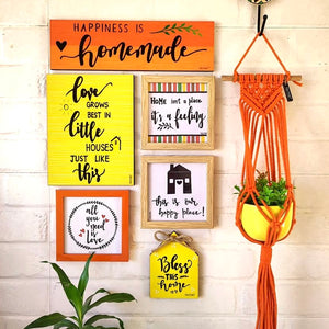 Love Grows In Little Houses Combo - Version 2.0 | Wall Decor