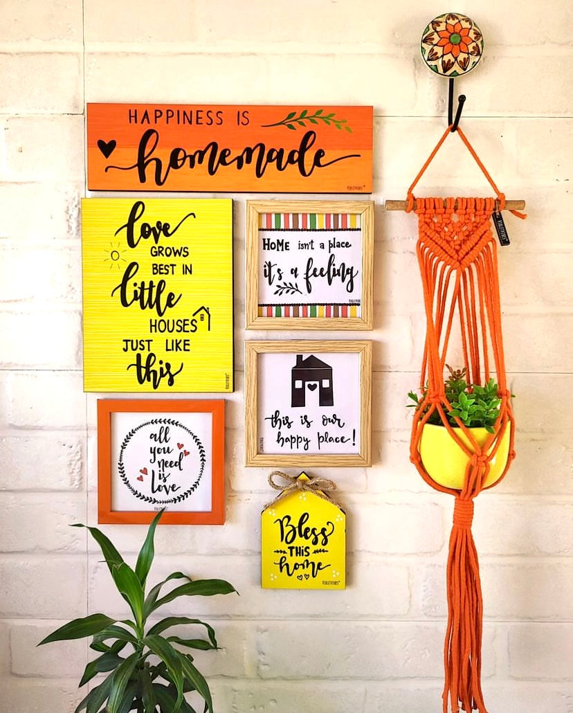 Love Grows In Little Houses Combo - Version 2.0 | Wall Decor