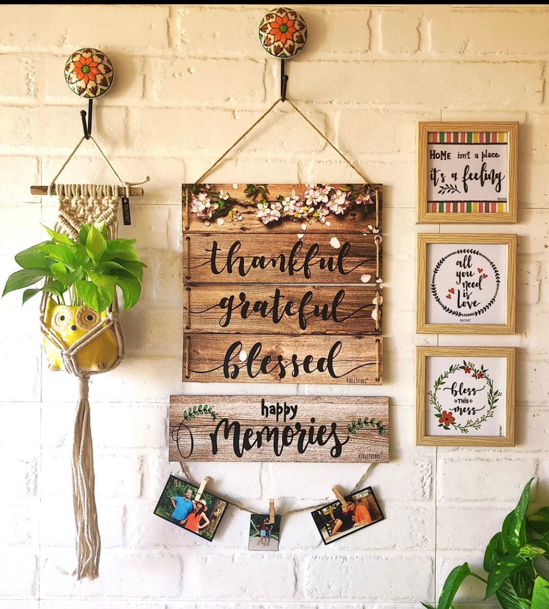 Happy memories Wall Combo | Rustic