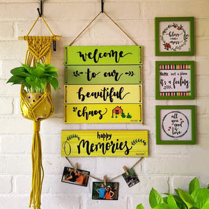 Happy Memories Wall Combo | Yellow