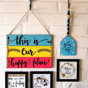 This is our happy place | Wall Decor